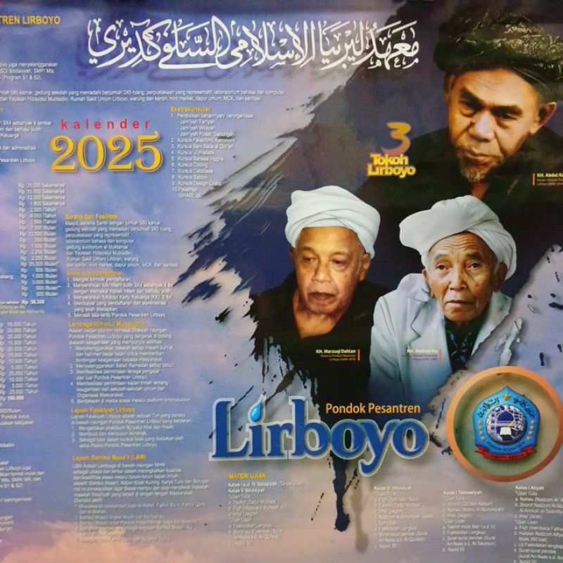 kalender lirboyo 2025.kalender lengkap 2025 original,kalender pondok lirboyo kediri