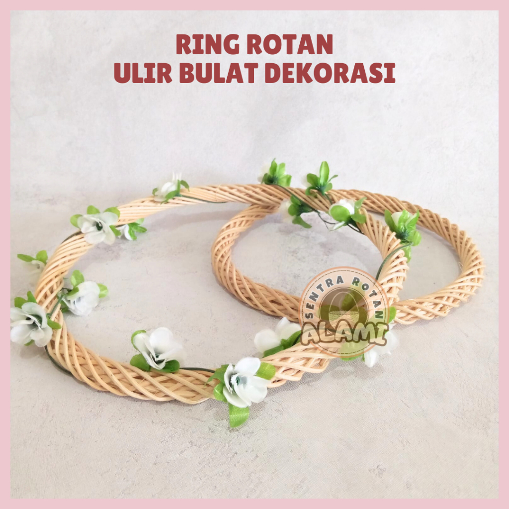 RING ROTAN ULIR BULAT DEKORASI BACKDROP WEDDING ORGANIZER