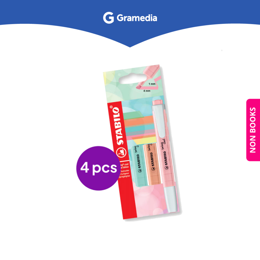 

Gramedia Depok - STABILO SWING COOL PASTEL SET 4