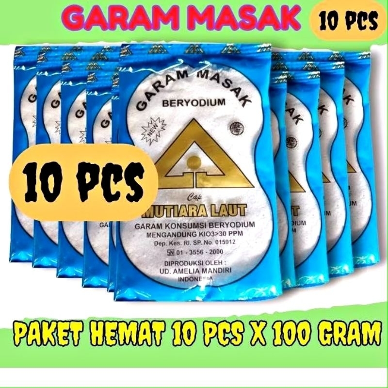 

Garam dapur garam masak garam yodium 10 bungkus