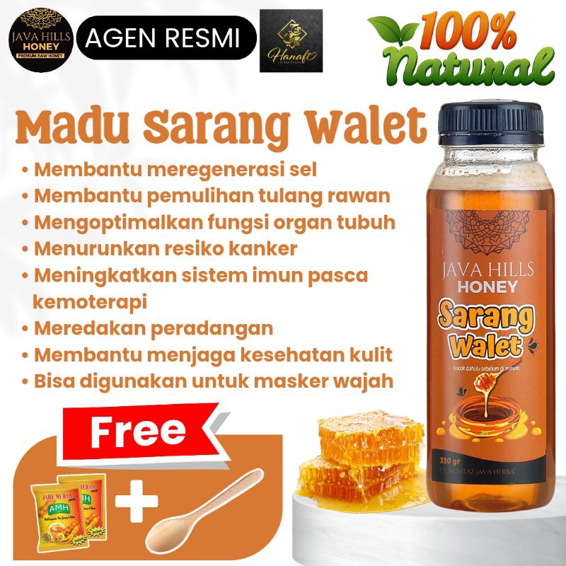 

Madu Sarang Walet by Javahills Honey | FREE SENDOK MADU