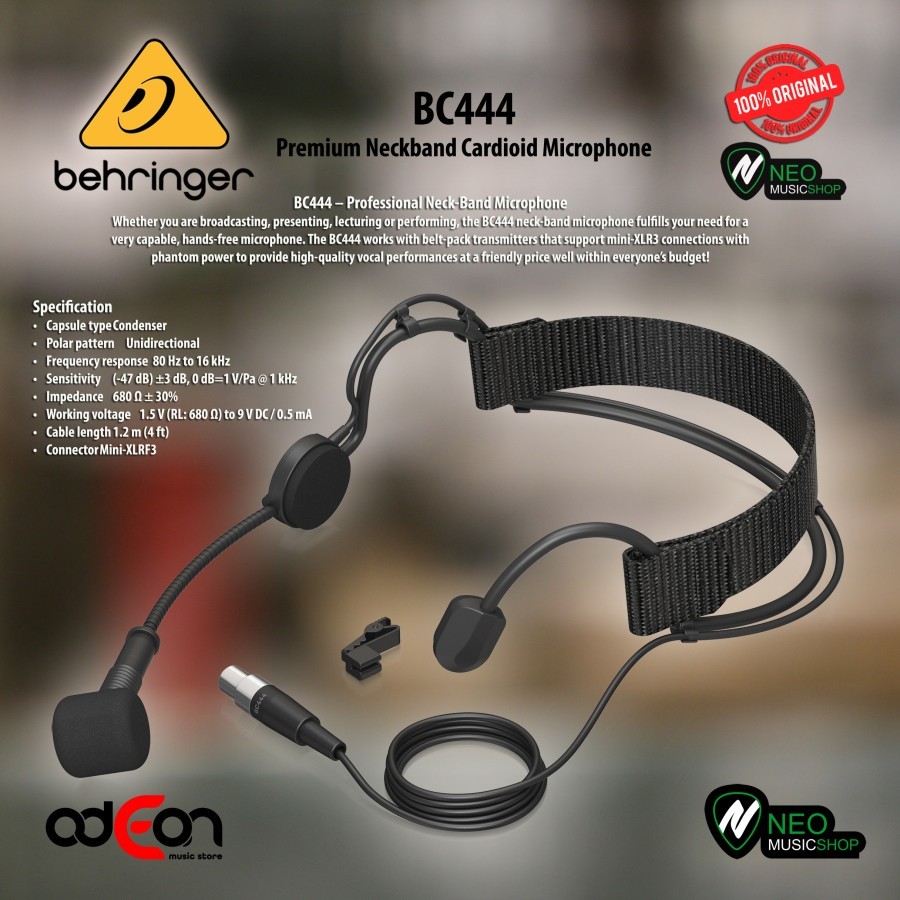 Behringer BC444 Premium Neckband Cardioid Microphone