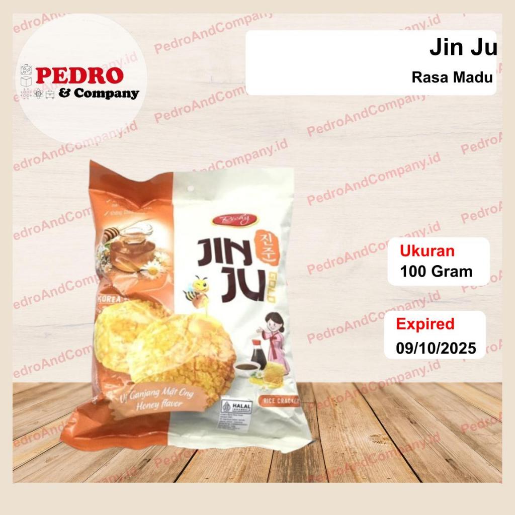 

Richy Jin Ju Gold rice cracker rasa MADU 100 gram snack