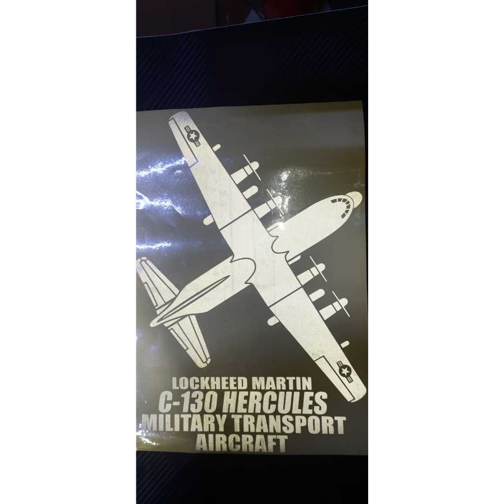 Sticker Lockheed Martin c-130 Hercules Sticker Pesawat Angakat Tni Au stiker nyala