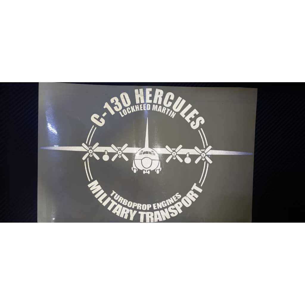 Sticker Lockheed Martin c-130 Hercules Sticker Pesawat Angakat Tni Au stiker nyala