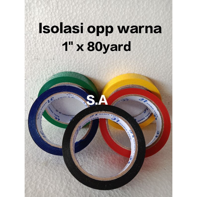 

Isolasi warna 1" x80yard Nawa/opp tape