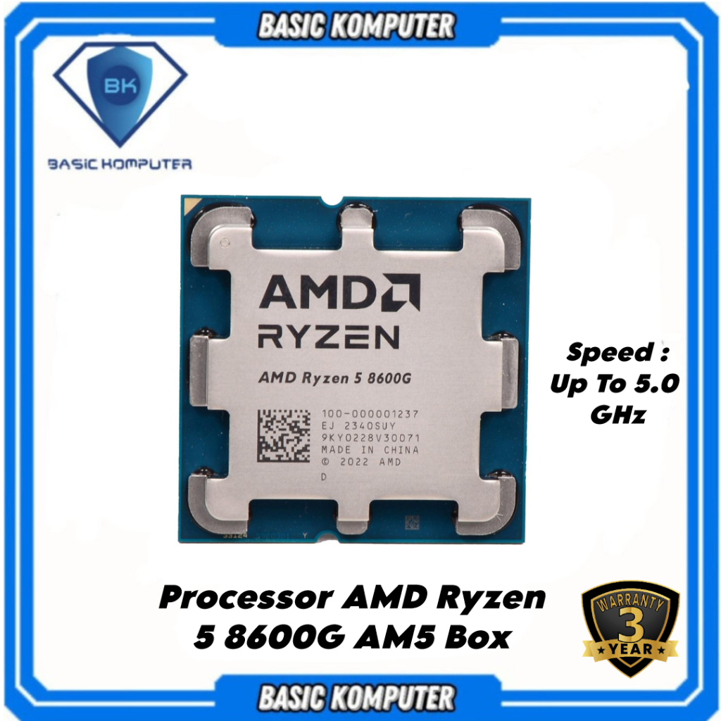 CPU Processor AMD Ryzen 5 8600G 5.0 GHz TRAY Socket AM5