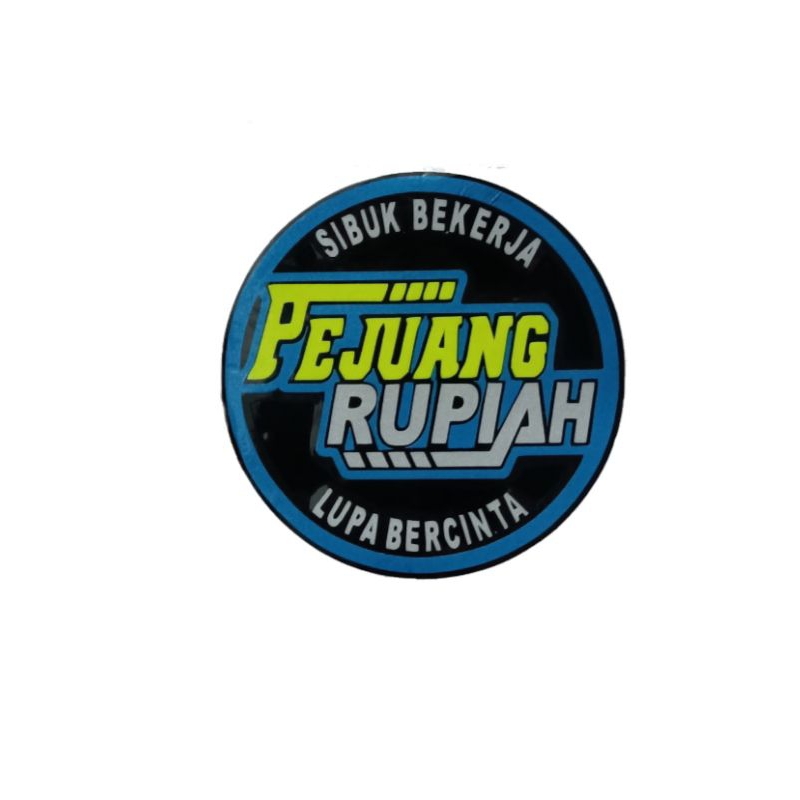 Stiker motor cutting pejuang rupiah