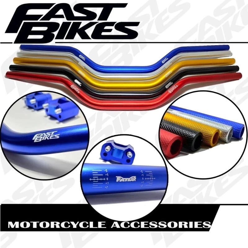 Stang Fatbar Full Set Plus Reser-Palang Stang Plus Raiser-Stir Stang Motor-Klx-Xride-Crf-Pcx