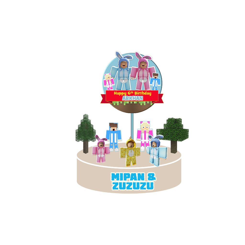CAKE TOPPER MIPAN & ZUZUZU