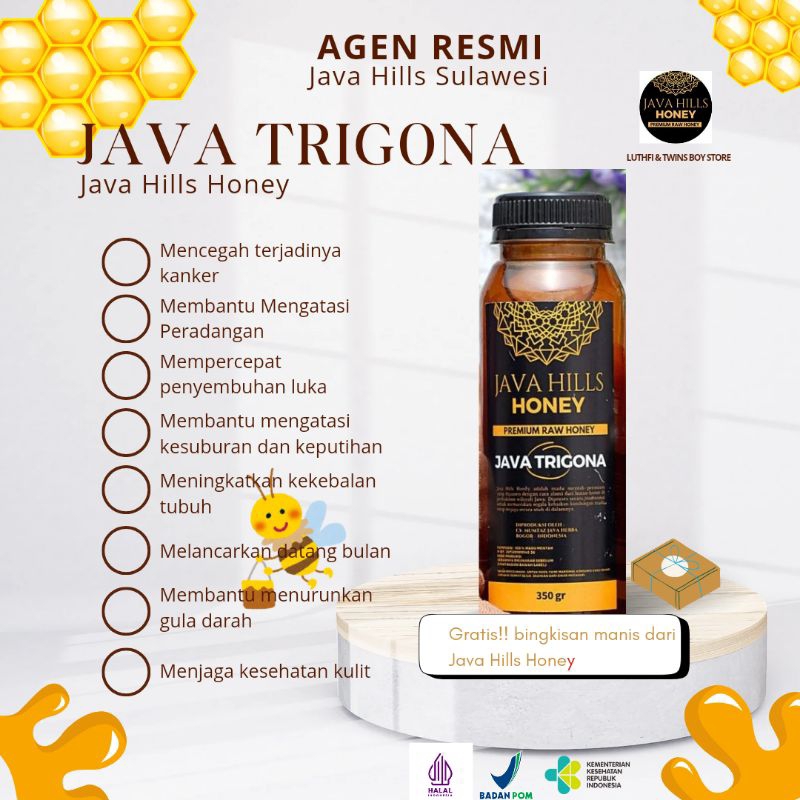

100% MADU ASLI MADU JAVA TRIGONA JAVA HILLS HONEY MUMTAZ JAVA HERBA BOGOR/Madu Murni
