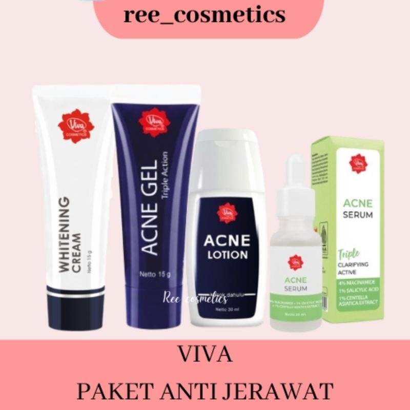 [ISI 4] VIVA 1 Paket Lengkap Skincare Anti Jerawat | Skincare Kulit Berjerawat