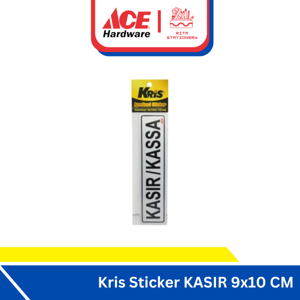 

Kris Sticker anodized kasir/kassa 6x20 CM