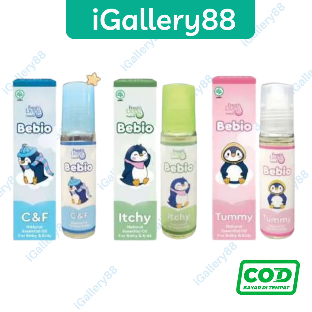 Bebio By FreshCare Essential Oil 9ml - Flu Pilek Batuk Gatal Untuk Bayi Anak