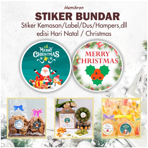 

Stiker Natal /Christmas, stiker kemasan/label/parcel/hampers,dll edisi natal, Stiker Bundar, Christmas Stickers