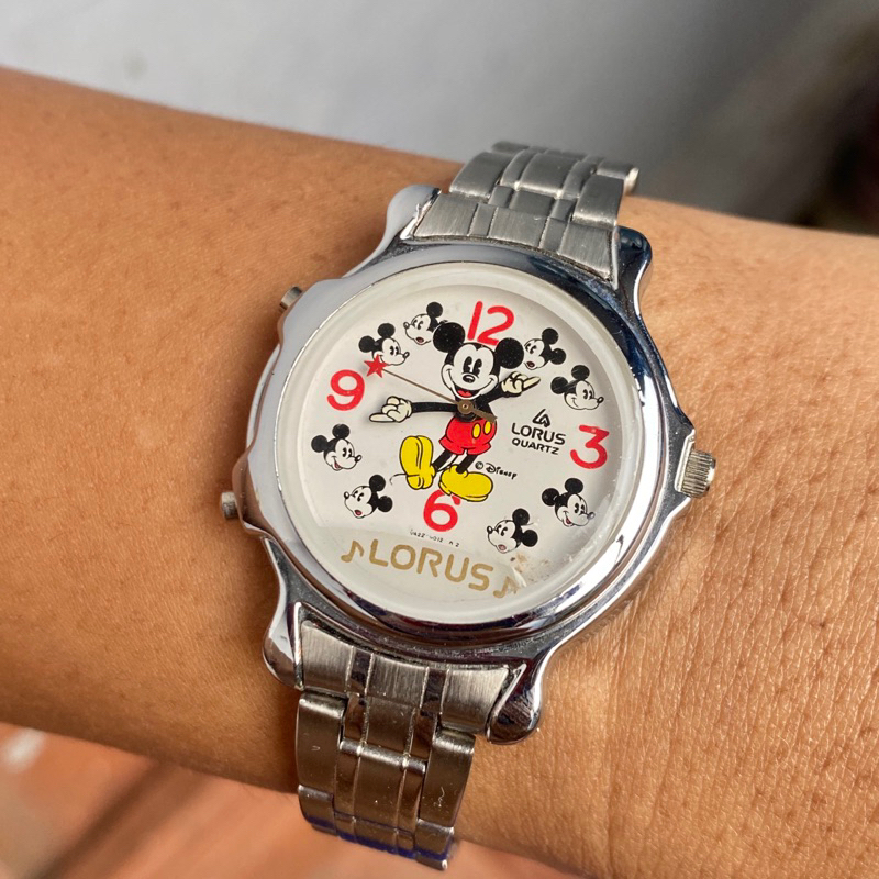 Rare Mickey Mouse Melody by Lorus Seiko Corp. (dengan 2 lagu kebangsaan)
