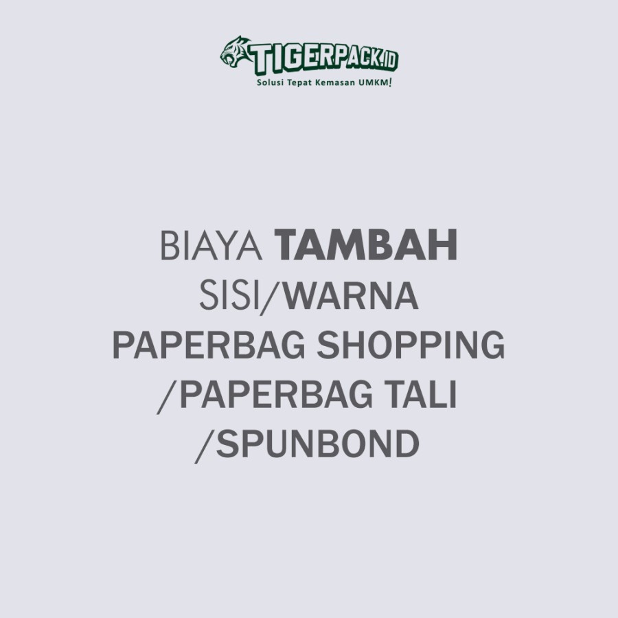 

BIAYA TAMBAH WARNA PAPERBAG SHOPPING