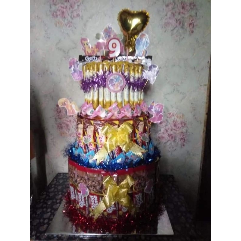 

Snack tower ulang tahun Towersnack bertingkat Snacktower susun coklat hadiah kado spesial jumbo balon foil bengbeng