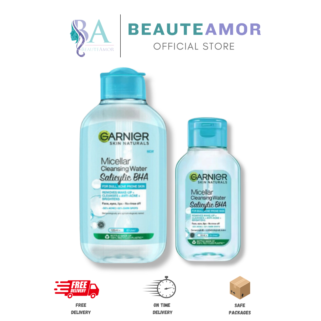 BEAUTEAMOR - Garnier Micellar Cleansing Water Salicylic Blue Skin Care 50 ml | 125ml