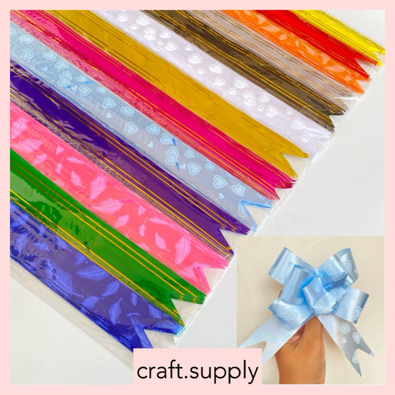 

[isi 10pcs] Grosir Pita Serut / Pita Souvenir / Pita Tarik Murah / Pita tarik 30mm