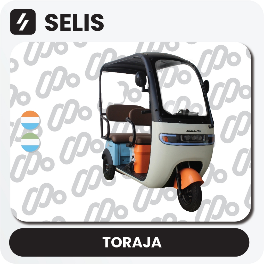 SELIS - Toraja Motor Listrik Roda 3 Anti Hujan Dewasa