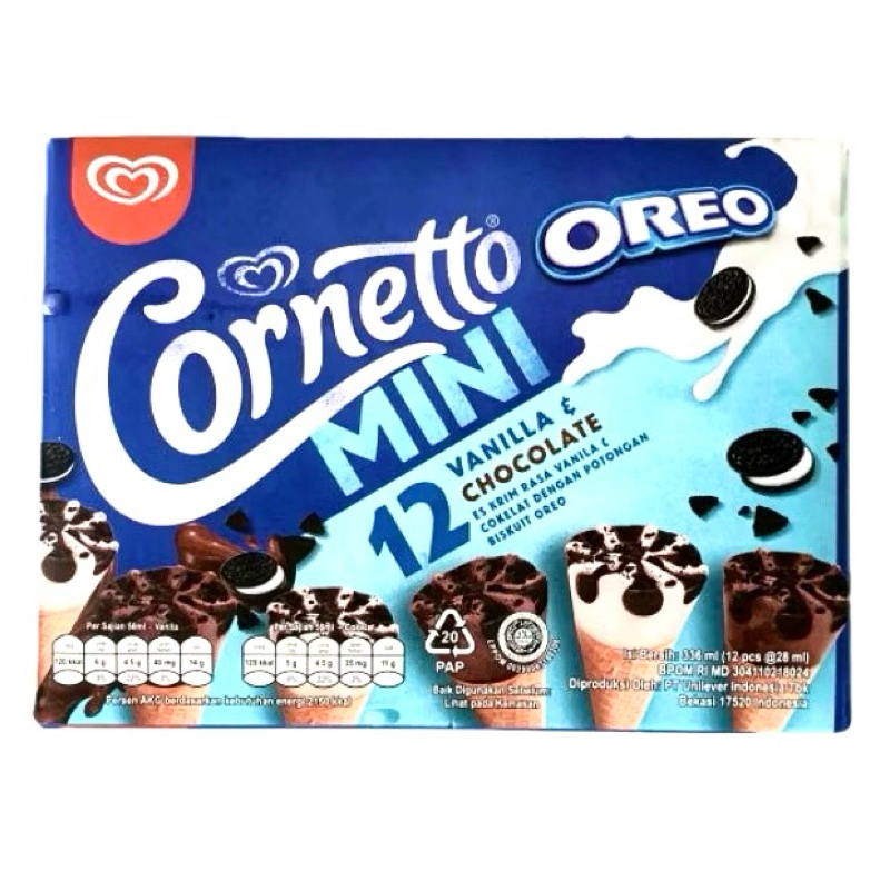 

Walls Cornetto Mini Oreo isi 12 pcs