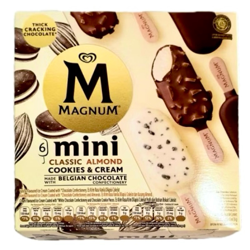 

Walls Magnum Mini Mix Classic, Almond, Cookies Cream