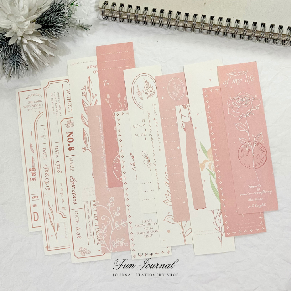 

SERIES OF BEAUTIFUL FLOWER LABEL PAPER PACK UNTUK JOURNAL JURNAL SCRAPBOOK DIY BUJO