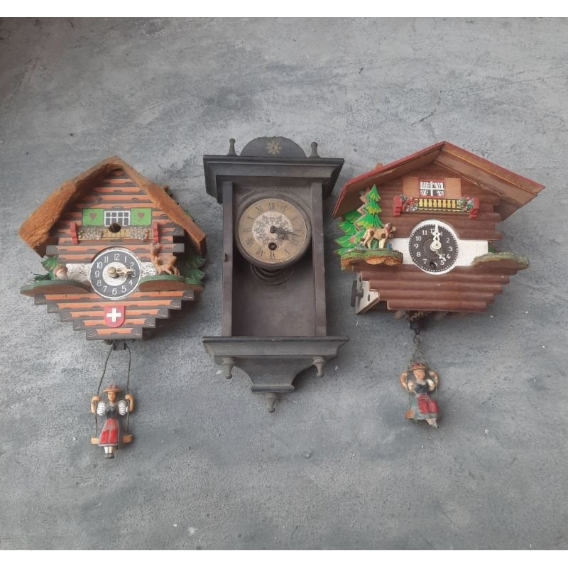 jam dinding hiasan jadul #vintage lawas