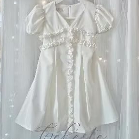 Dress designer Vior bebe white party dress