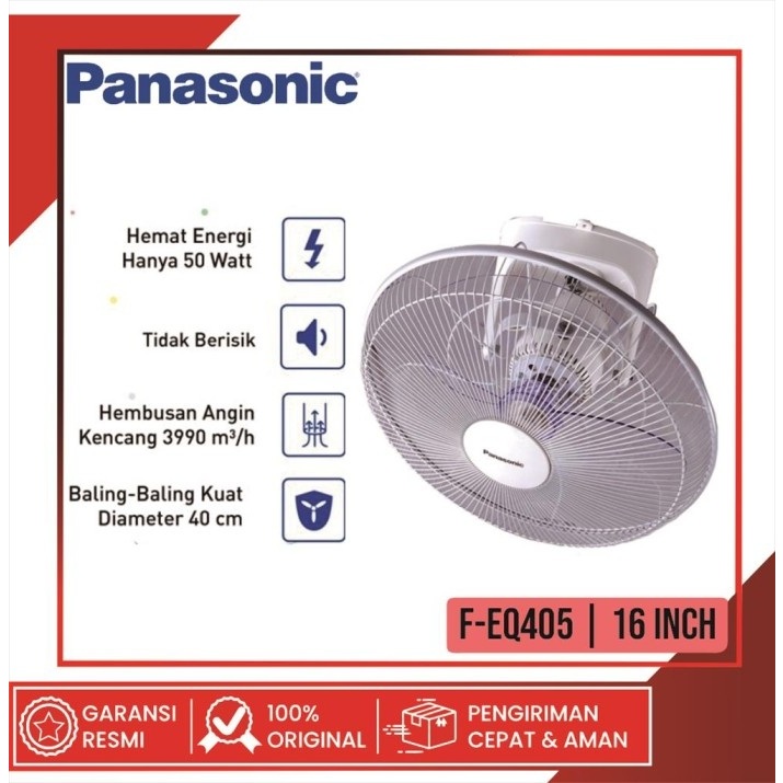 KIPAS ANGIN PLAFON ORBIT / CEILING AUTOFAN PANASONIC F-EQ405 100% ORI / FEQ405 F EQ 405