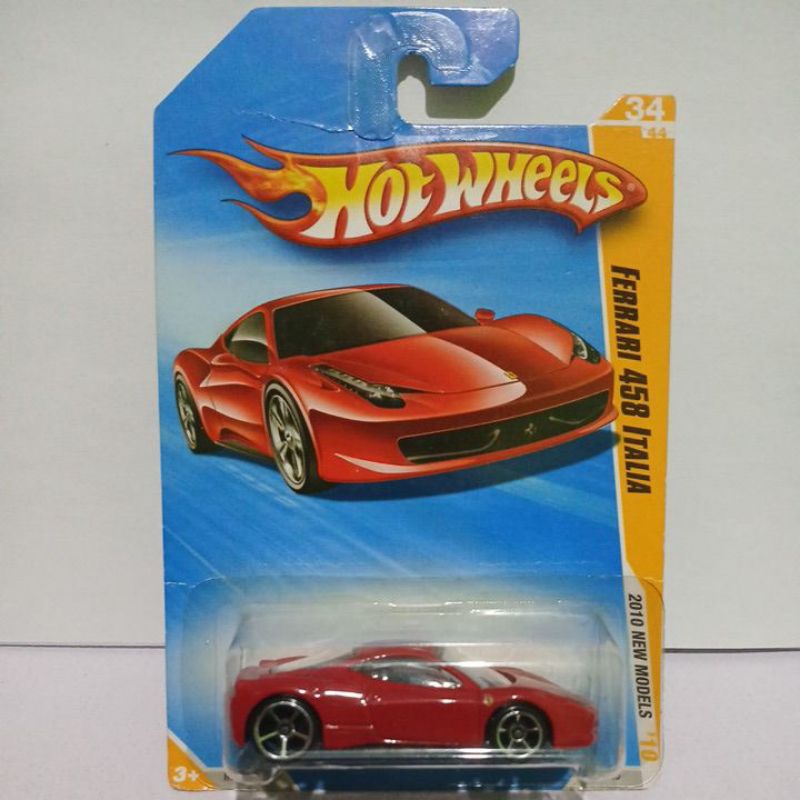 Hotwheels Ferrari 458 Italia Merah 2010