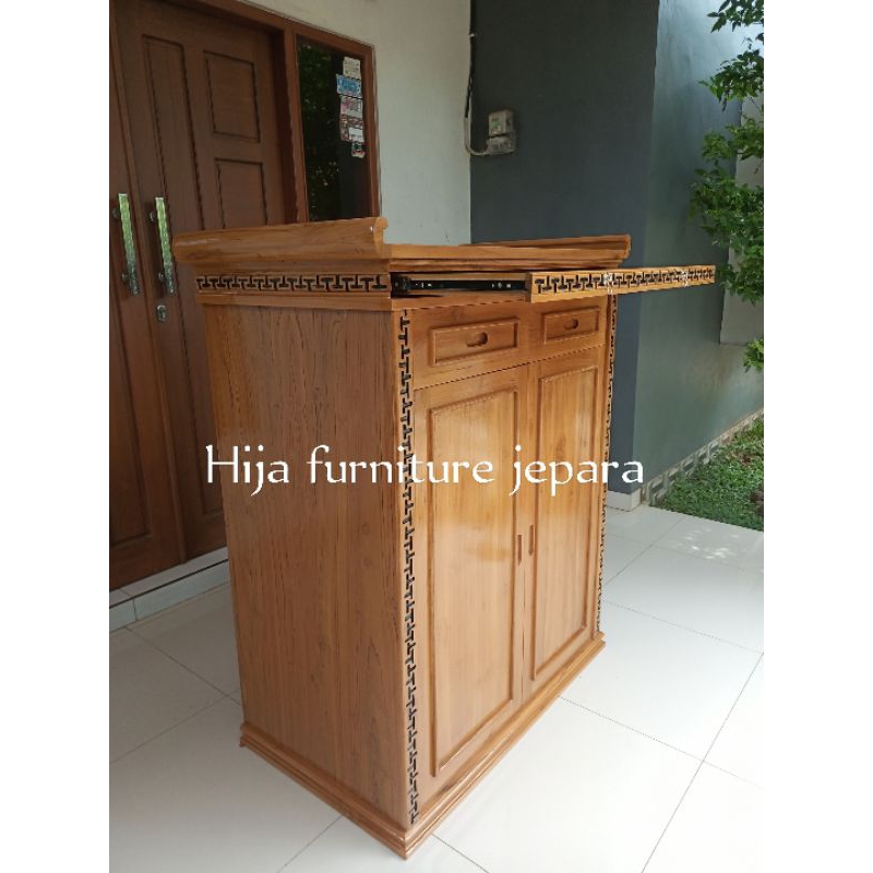 Meja Altar Meja sembahyang minimalis jati