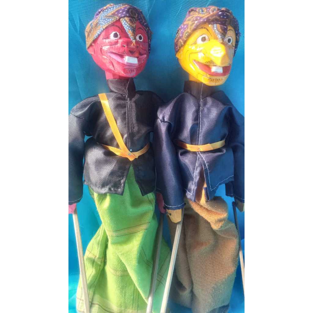 wayang golek cepot dewala grharja 1 paket ukuran 35cm
