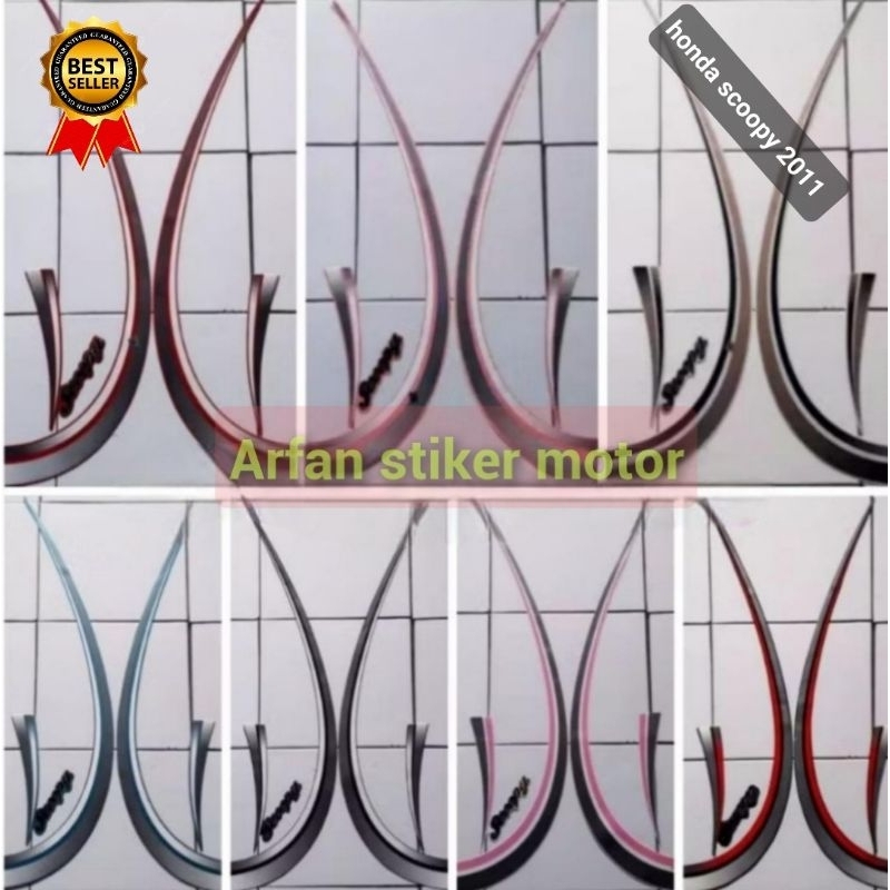 list striping stiker motor scoopy karbu 2011 mirip original kualitas terbaik