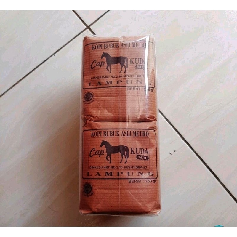 

Kopi bubuk Cap kuda asli lampung100%Robusta 250gr