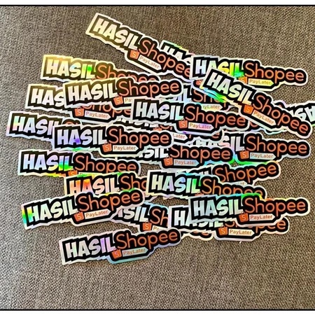 

stiker hasil shopee s paylater, paylater project stiker cutting stiker lagi virall