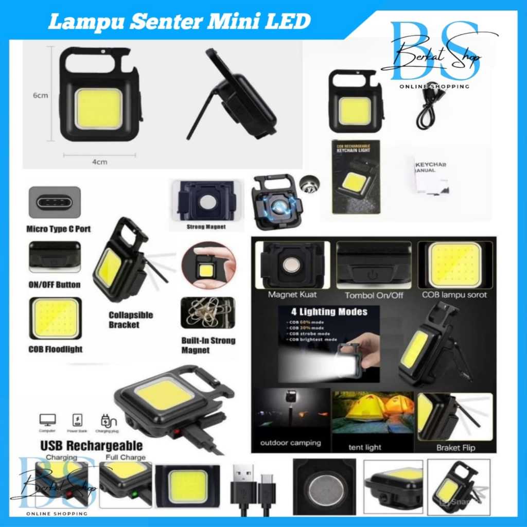 Lampu Senter Mini LED / Lampu Key Light Portable