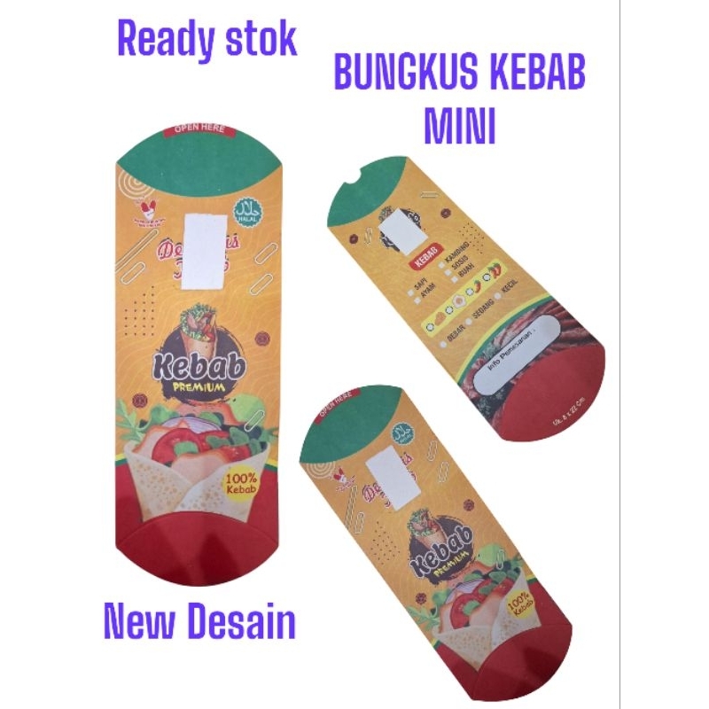 

Ready Stok Bungkus Kebab Mini isi 100