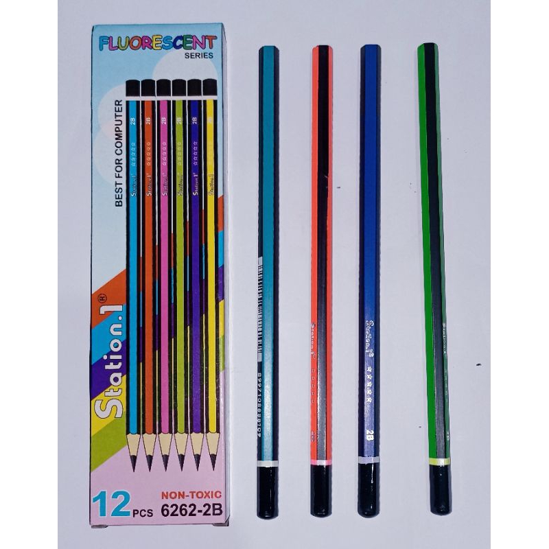 

12 pcs Pensil Station-1 l FLUORESCENT series