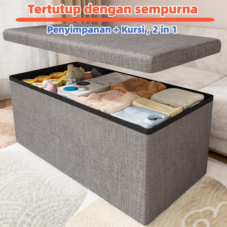 [Penyimpanan + Sofa] Bangku Sofa Sederhana Modern=Storage Sofa Multi-Fungsi=Sofa Penyimpanan