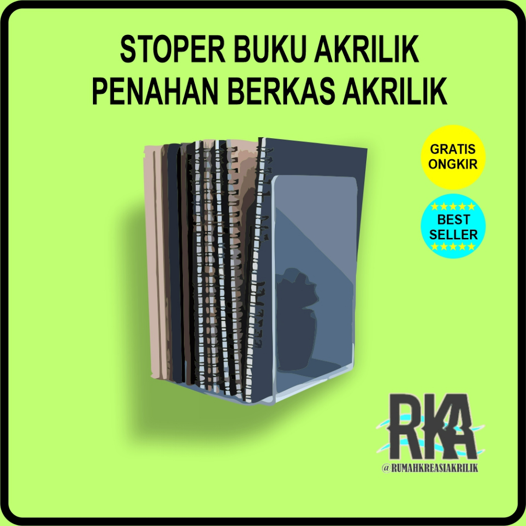 

STOPER PEMBATAS BUKU JURNAL AKRILIK PENAHAN BUKU ACRYLIC UJUNG SMOOTH TUMPUL