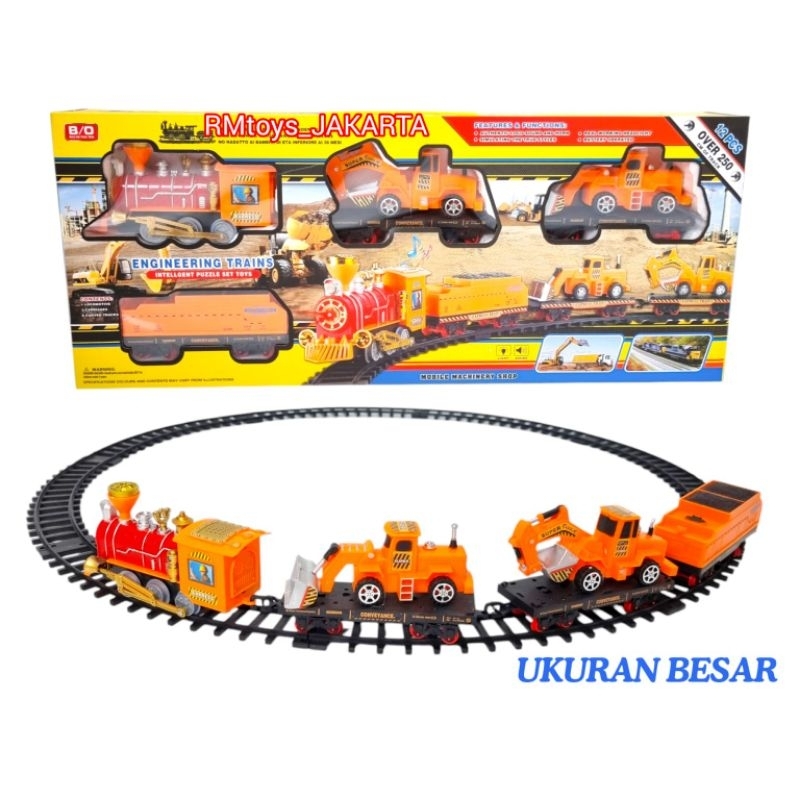 Mainan Kereta Api Rel Ukuran Besar Ada Suara Kereta dan Lampu 2009-25/27