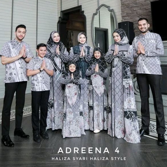 Sarimbit Gamis Abaya Haliza Adreena 4 by Haliza Style Haliza Syar'i Abaya Haliza Abaya printing Gami