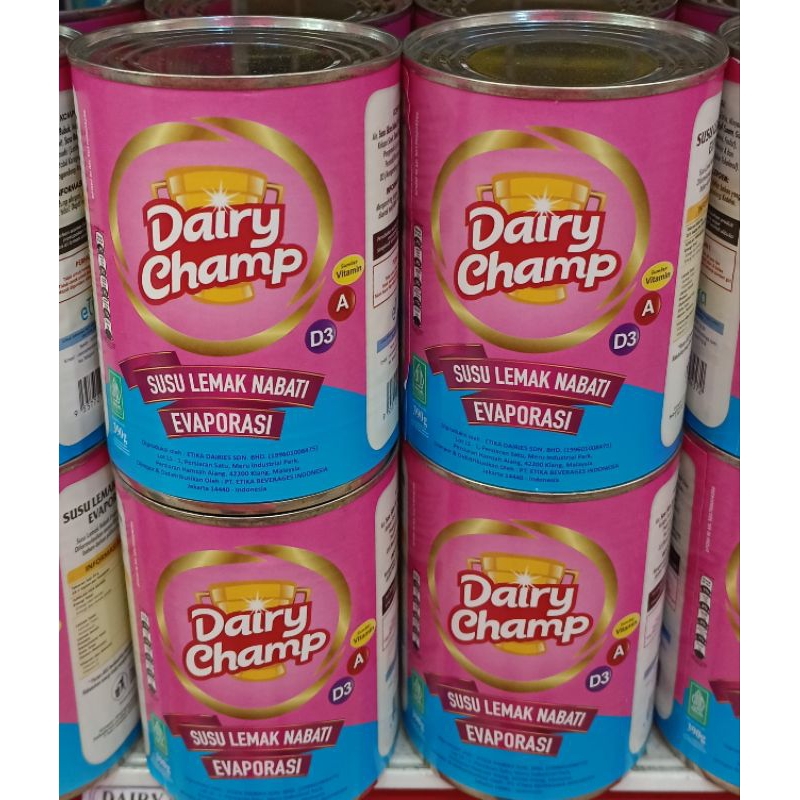 

Dairy Champ susu evaporasi - susu lemak nabati - susu cair kaleng