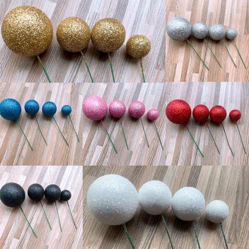 

TOPPER BOLA GLITTER ISI 20 MIX