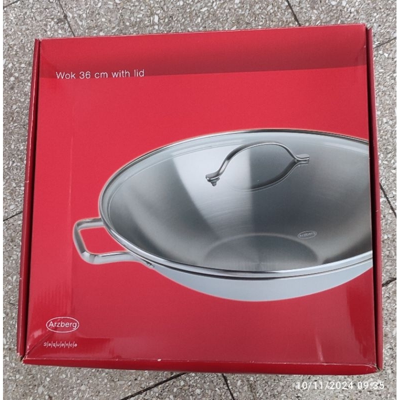 ORIGINAL ARZBERG WOK PAN WITH LID 36 CM / PANCI PENGGORENGAN