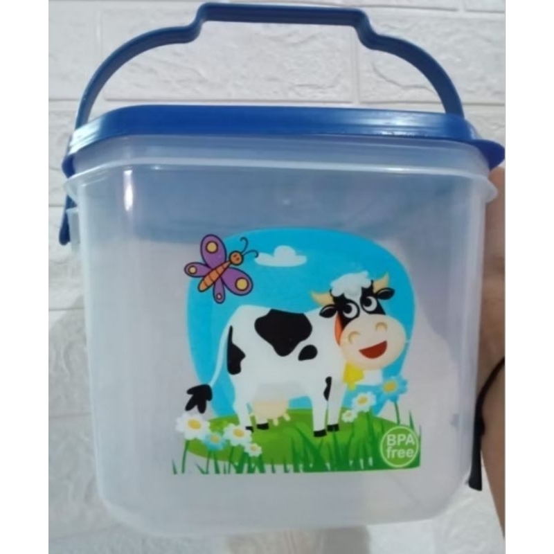 (1pcs) TOPLES 5 LITER TOPLES SEGI GAGANG / TOPLES PLASTIK KOTAK MAKAN SNACK