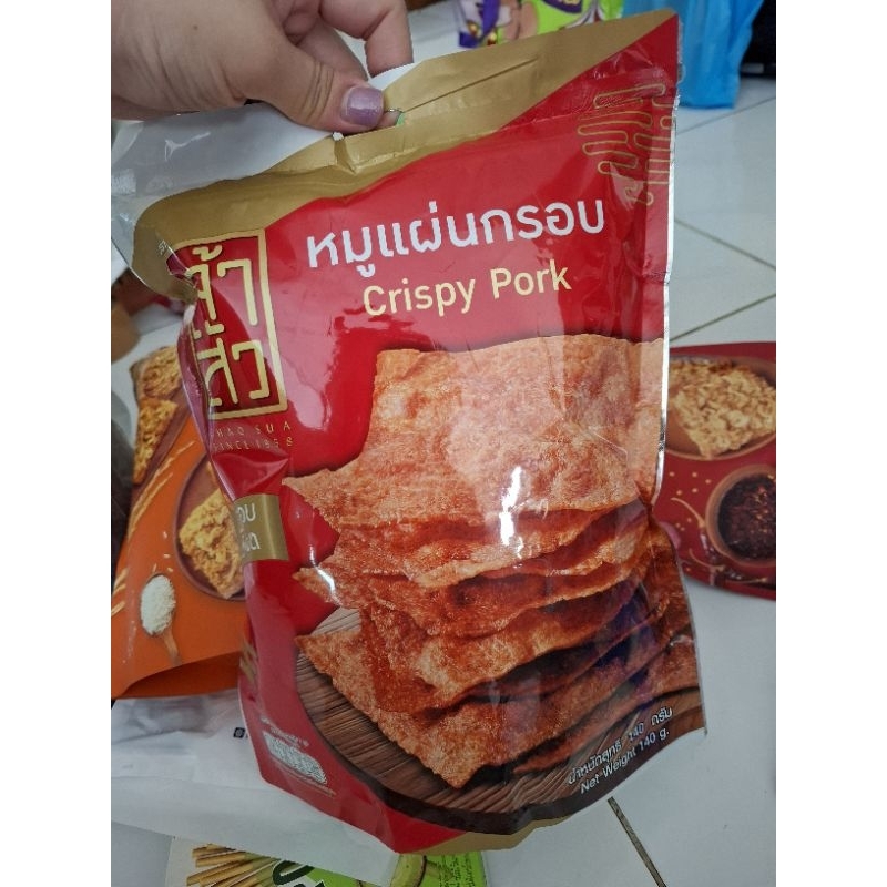 

SNACK BKK❗️TERMURAH❗️CRISPY PORK CHAO SUA SLICE BIGSIZE 140GR CHAO SUA