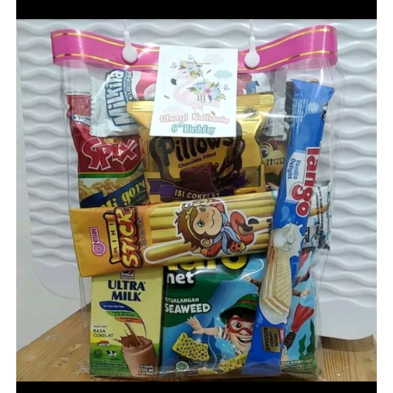 

bingkisan ulang tahun Snack ultah bingkisan jajanan